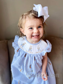 Rabbit smocked dress