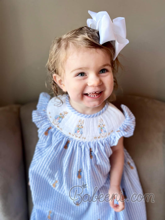 Rabbit smocked dress