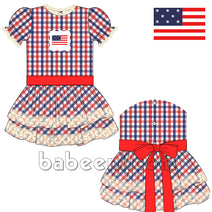 Pretty Independent Navy & Red dress for little girl  - DR 2658