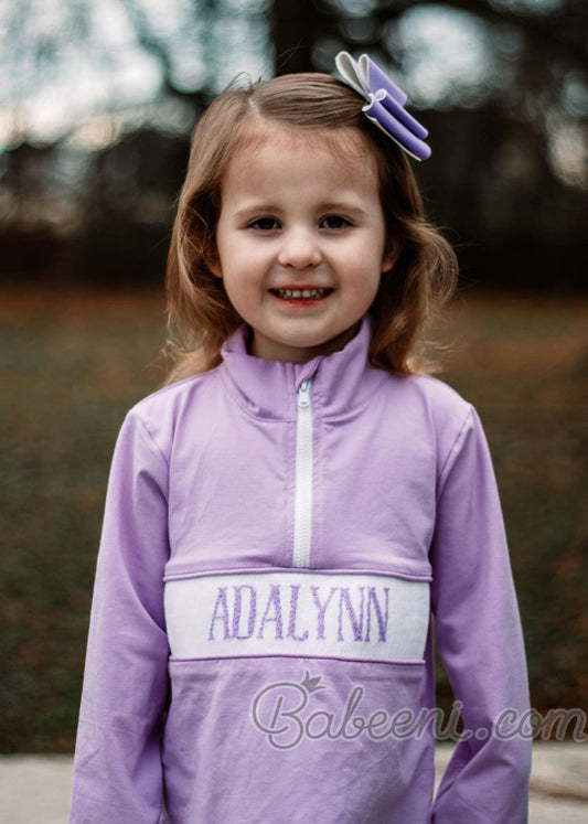 Smocked name shirt