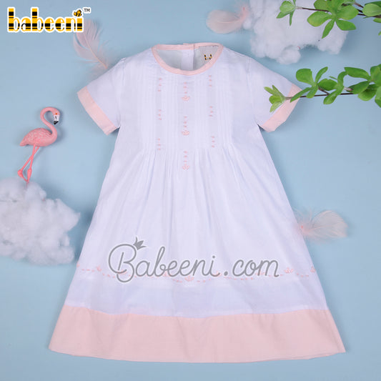 Pintuck baby dress for newborn – DR  3437