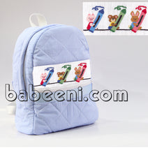 Lovely back to school hand smocked backpack - QA 25