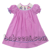 Lovely Cinderella princess and prince smocked bishop dress - DR 2158