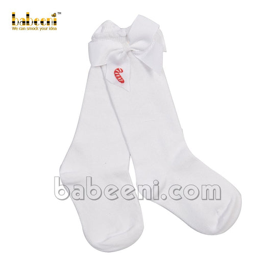 Candy embroidery baby sock - HS 31