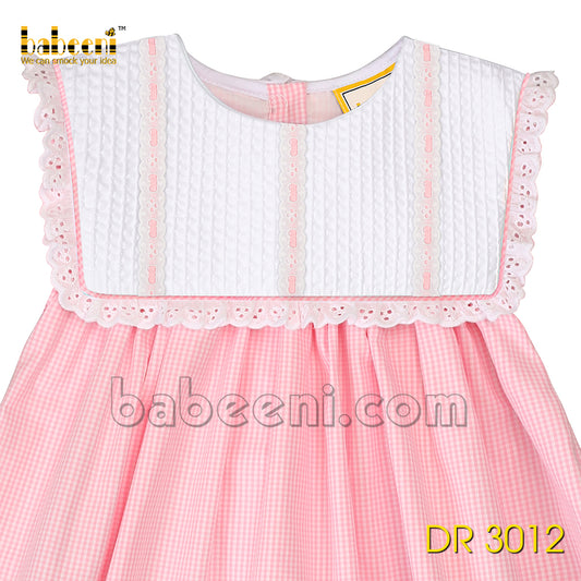 Pintuck girl handmade dress - DR 3012