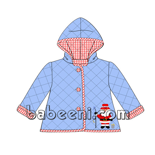 Delightful Santa &Fishing Tool Quilted Coat for Infants - QC 24