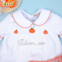 Pumpkin French knot girl set – DR 3482