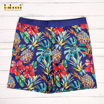 Nice tropical pineapple boy swim shorts for daddy - FWD 08