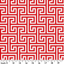 G4.0 - Red greek key pattern