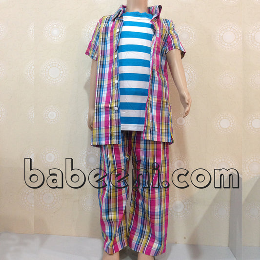 Lovely plaid boy set - BC 577