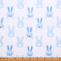 CD31- Blue bunny thick cardigan printing 4.0 fabric