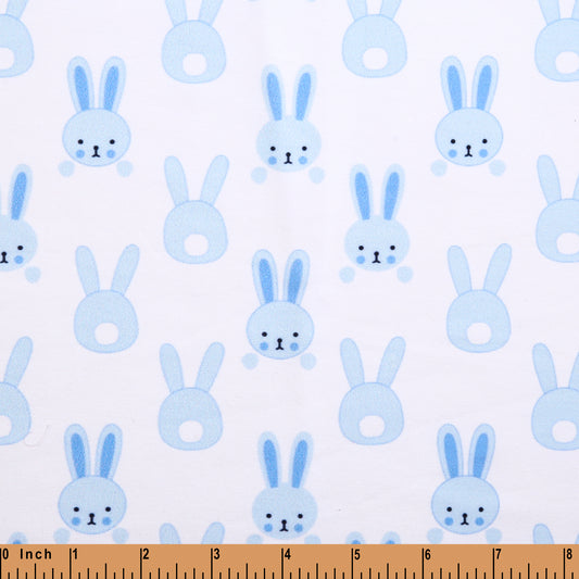 CD31- Blue bunny thick cardigan printing 4.0 fabric