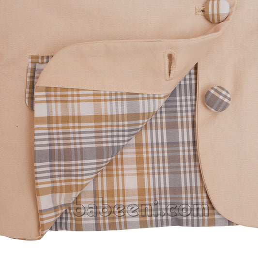 Little Boy Creamy Suit Vest - CT 02