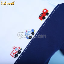 Boy shirt with Hand embroidery of car – BC 1089