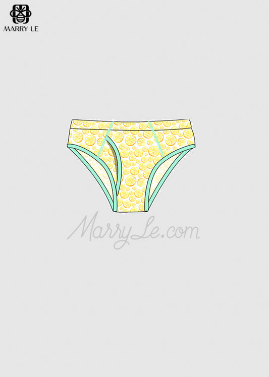 LEMON SLIDE PRINTED MAN BRIEF  - MD286