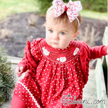 Santa smocked dress