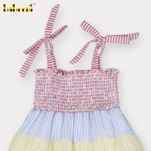 Colorful shirring baby dress – DR 3393