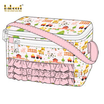 smocked animal lunch box - LB 08