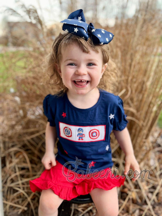 4th of July smocked set