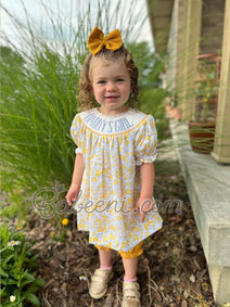 Daddy Girl hand smocked dress