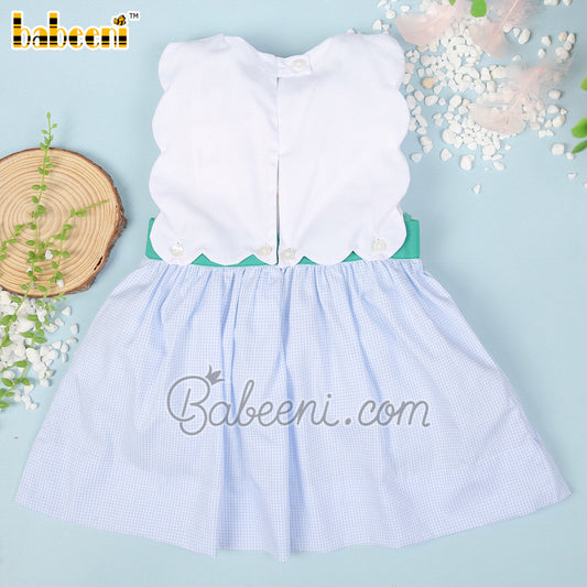 Lucky leaf embroidery girl dress – DR 3450