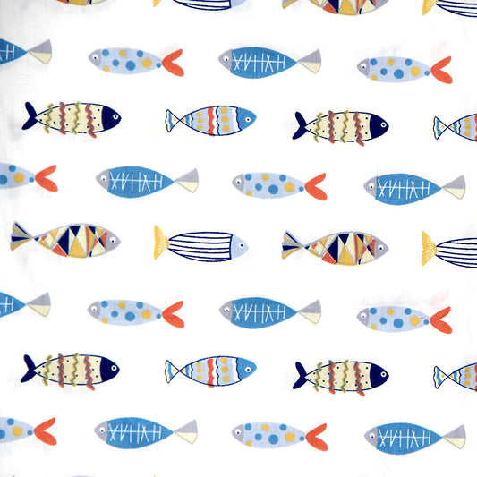 I5 - colorful fish printed fabric