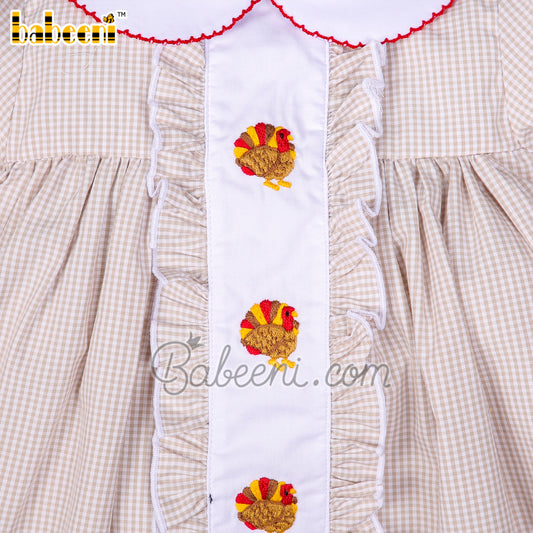 Turkey hand embroidery baby dress – DR 3459