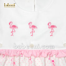 Girl Summer Flamingo Dress- DR 3018