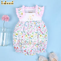 Floral hand embroidery girl bubble - DR 3374