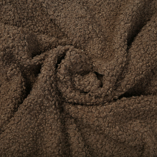 FU01- Brown plain fur fabric