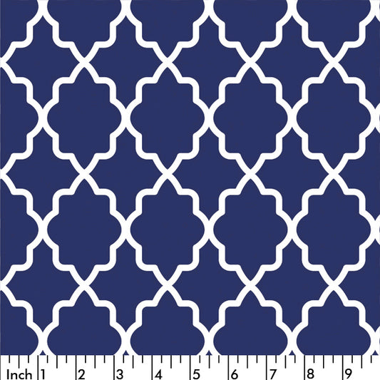 L4.0 - Navy lattice fabric