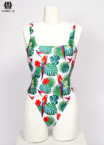 TROPICAL PARROT ONE PIECE SWIMWEAR FOR WOMEN - MD84