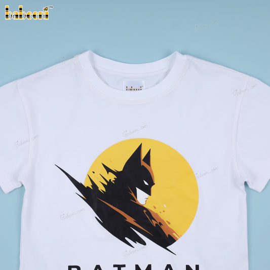 Boy T-shirt In White Batman - BC1306