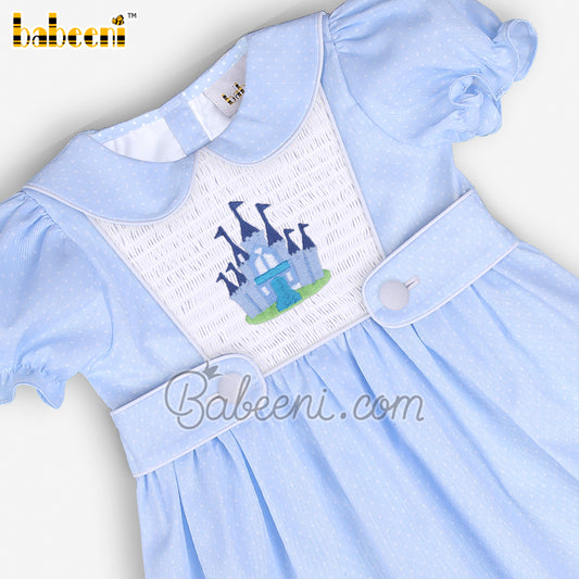 Castle embroidery baby dress - DR 3409