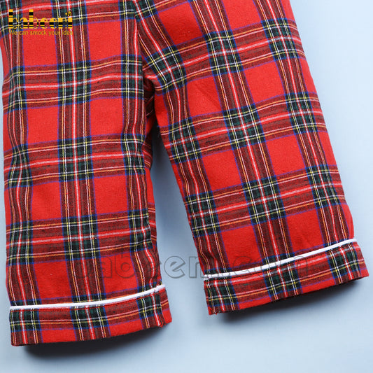 Smocked pajamas for little boys - PJ 041