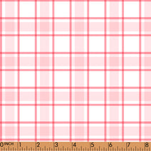 PP184 - mixed pink plaid printing in 4.0 fabric