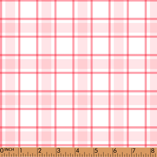 PP184 - mixed pink plaid printing in 4.0 fabric