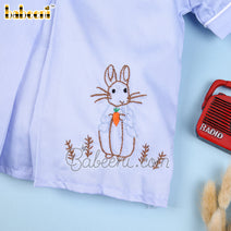 Bunny hand embroidery boy set - BC 984