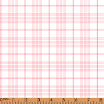 PP189 - pink white plaid 1 print 4.0