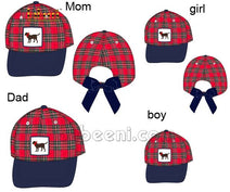 Fashionable Dog Embroidery Cap Set for Family FA 05