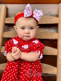 Santa smocked dress