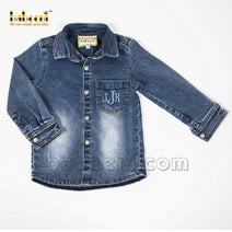 Boy monogram denim jacket - DC 22