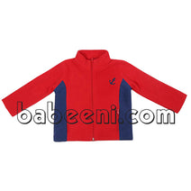 Red anchor appliqued jacket - PO 32