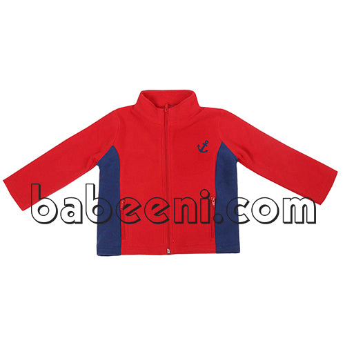 Red anchor appliqued jacket - PO 32