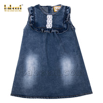 Lace denim A-line dress - DC 12