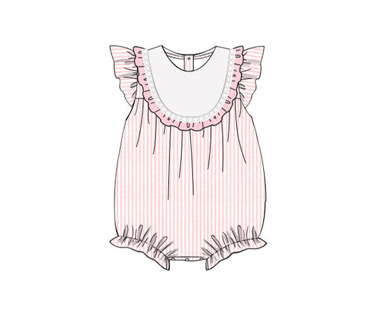 C31- Cloud pink small pinstripe fabric