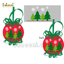 Red Christmas tree Christmas ornament - CO 07