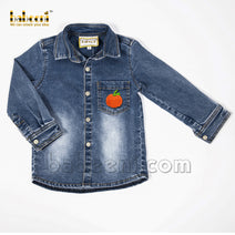 Pumpkin crotchet denim jacket - DC 18