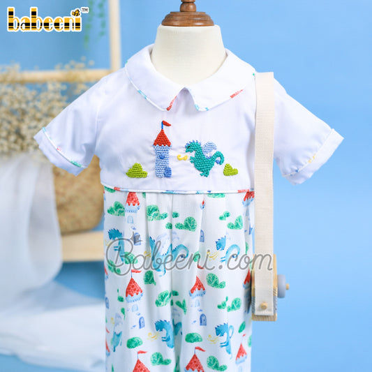 Boy Castle with flying dragon shortall – BC 945A