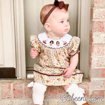 Halloween smocked dress